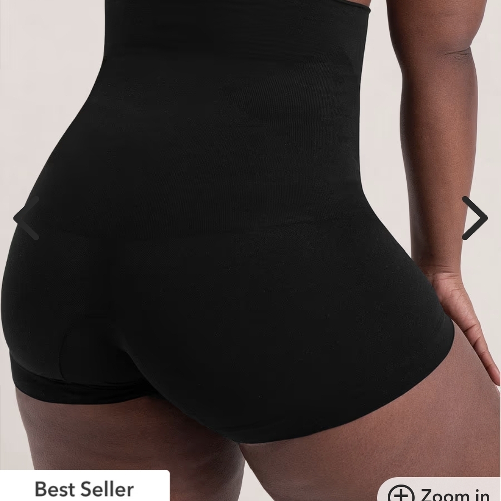 New - Shapermint Essentials High-Waisted Shaper Boyshort - Black